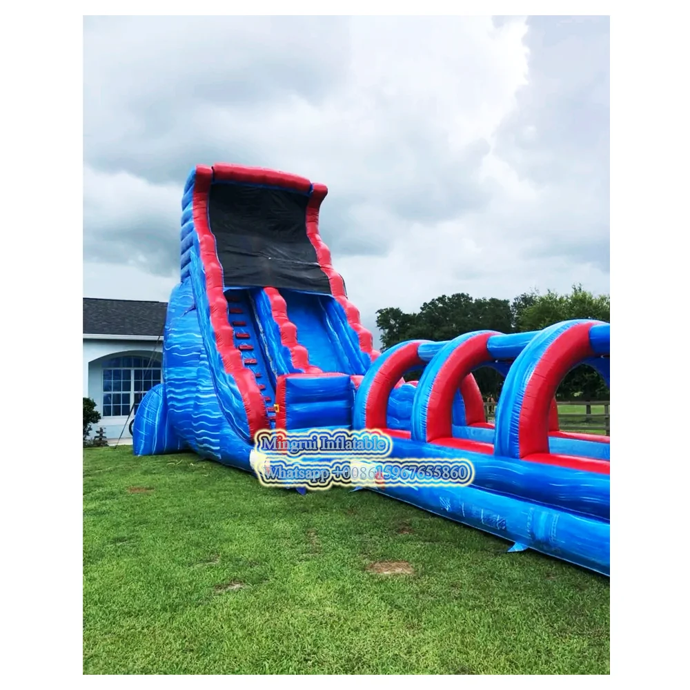 14x3.5m PVC Commercial Use Inflatable Water Slide for Kids, Inflatable Water Pool Slide for Sale