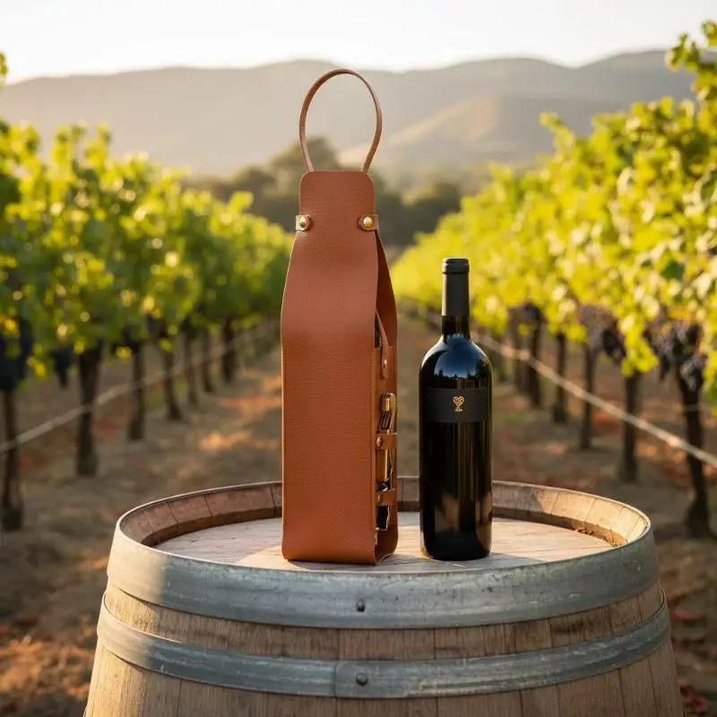 Bottle Carrying Bag with Handle Designed for Wine Champagne Liquor Events and Outdoor Gatherings