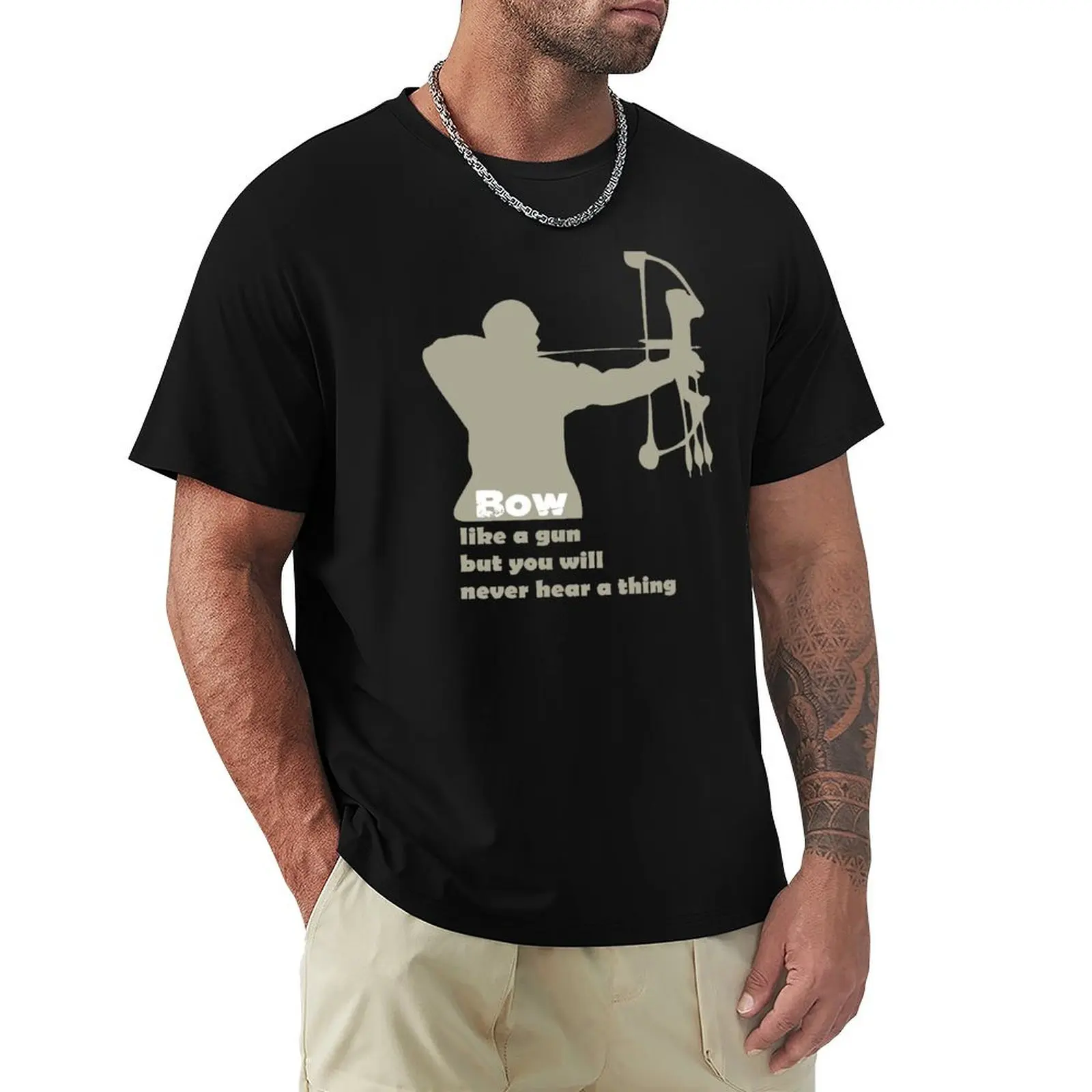 Like a gun, but you will never hear a thing T-Shirt quick-drying hippie clothes sweat shirts, men