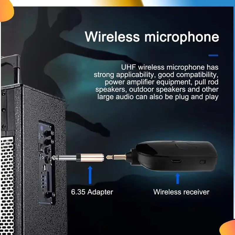 B48A 2 In1 Wireless Microphone Headset Transmitter Wireless Headset And Handheld Noise Reduction Mic For Voice Amplifier