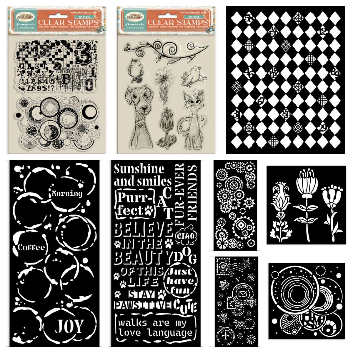 

Christmas Gears Flowers Stencil Drawing Greeting Card Rhombus Pattern Layering Stencils Templates DIY Scrapbooking Album Molds