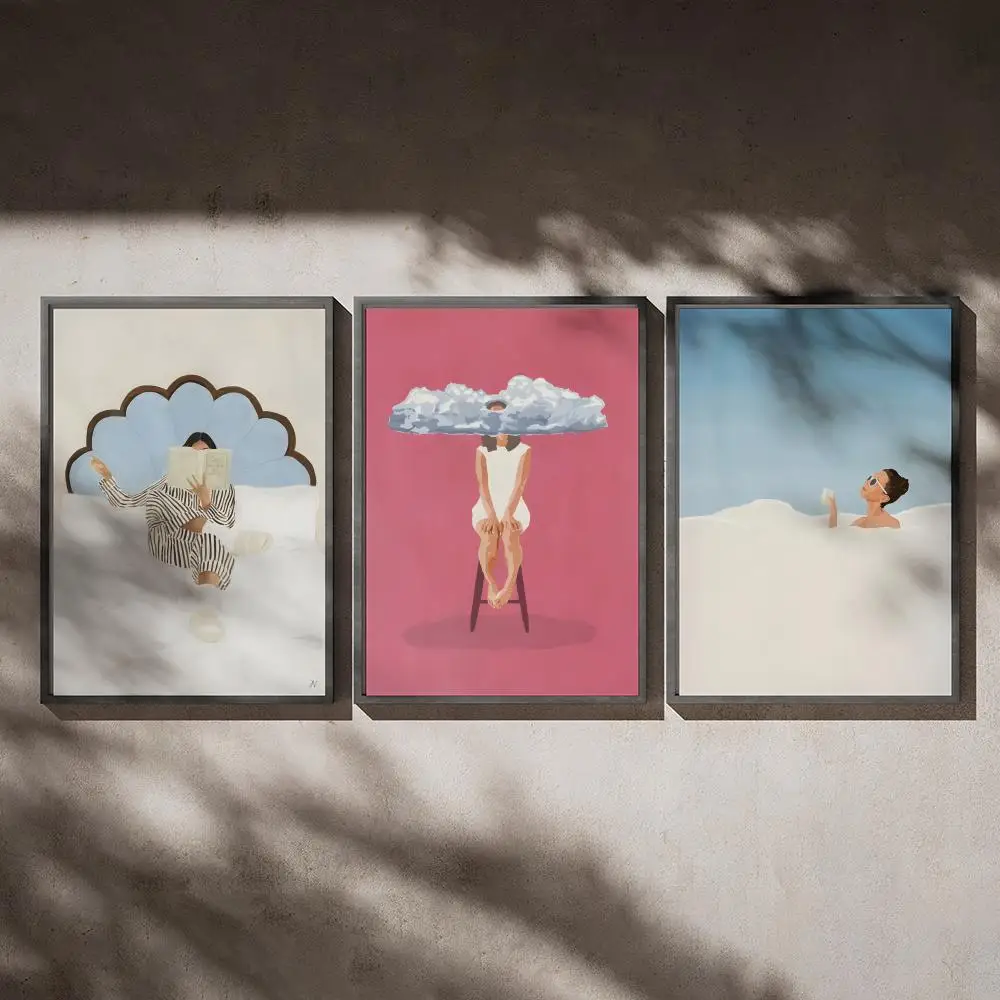 

Belgium G-Giselle Dekel Art Poster Oil Painting Mural Living Room Home Decor Party Evening Cover