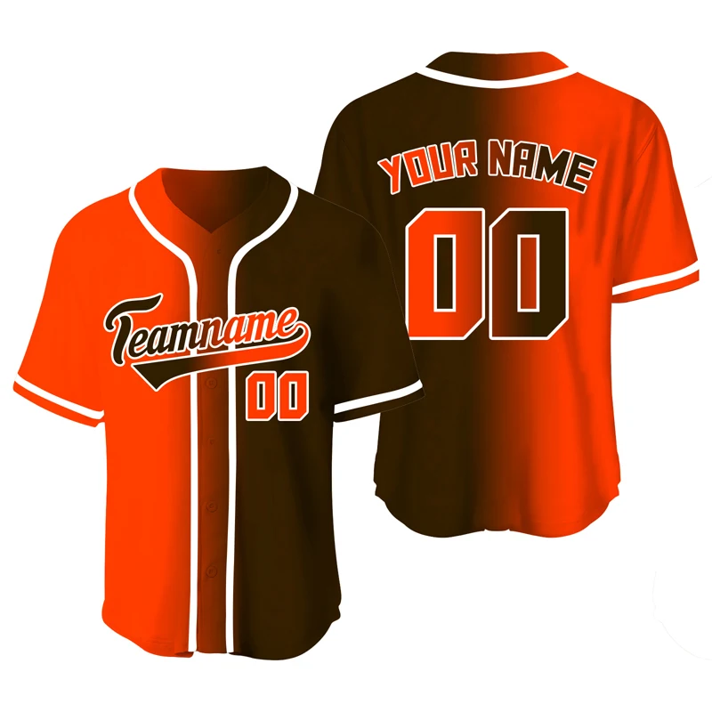 Custom Baseball Jerseys Men Shirt Sublimation Blanks Team/Name Baseball Training T-shirts Sports Uniform Man Plus Size Clothing