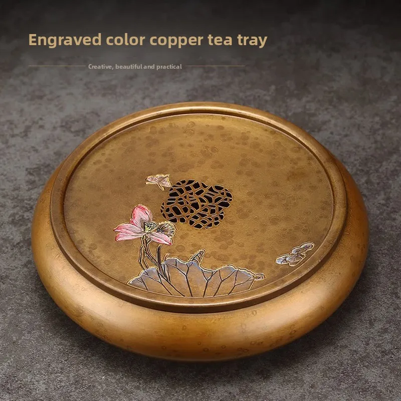 Light luxury Kung Fu tea set tray small dry brewing tea table