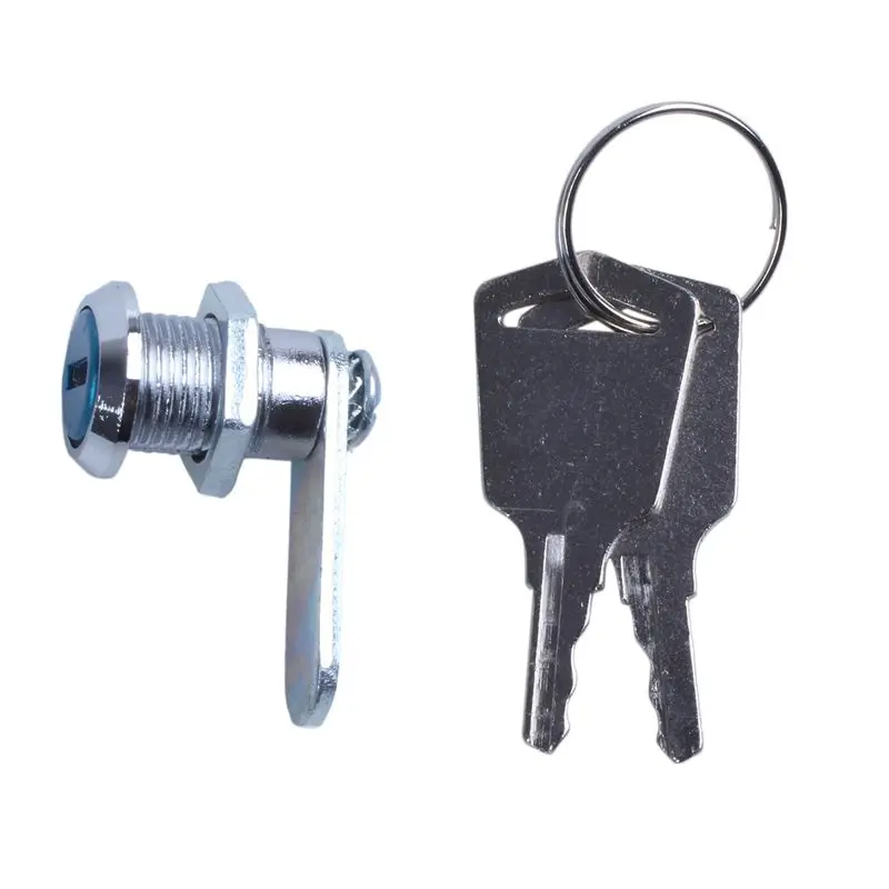 AT63-10 Pcs Cam Lock Desk Drawer Lock 16MM + 20 Keys For Arcade Cupboard Mailbox File Cabinet