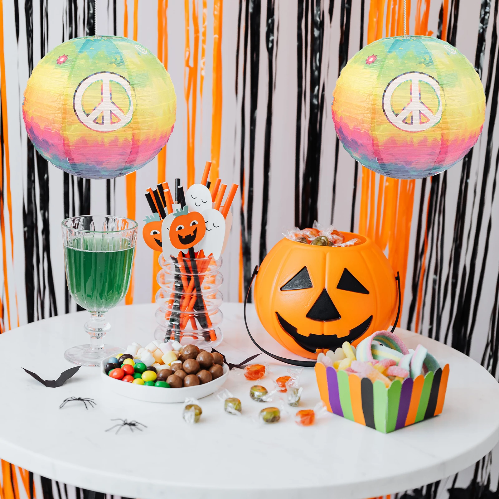 

2pcs Tie Paper Lantern Decor Lantern Hanging Birthday Party Festive Paper Lanterns Decorative DIY Home