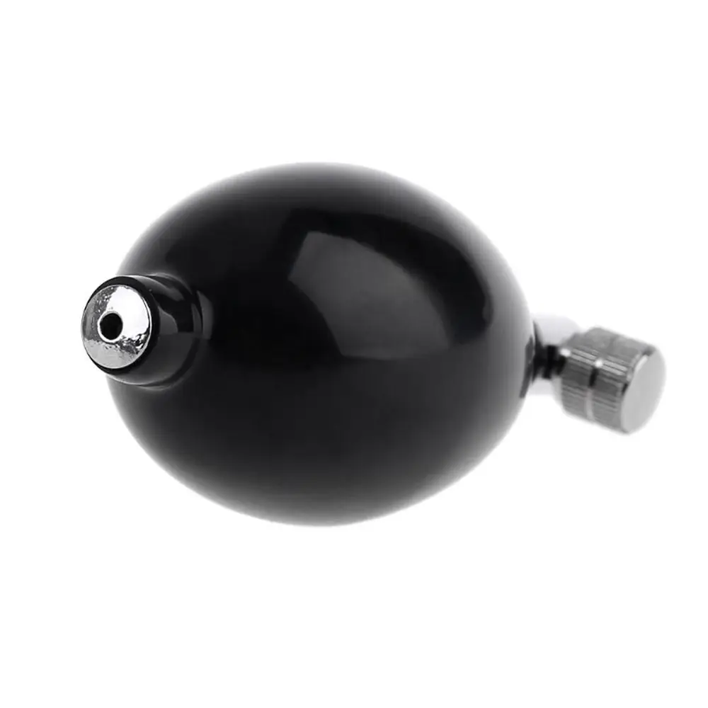 1Pcs Hand Squeeze Blood Pressure Latex Bulb with Twist Air Release Pump Replacement Inflation Bulb Pump Manual Inflation Black