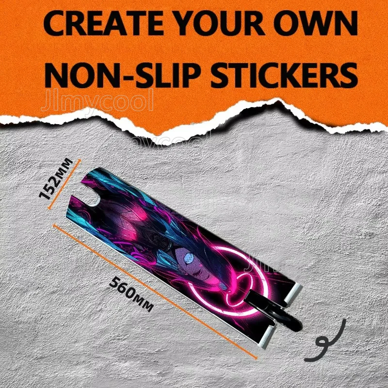 Scooter Stickers Skateboard  Scooter Floor Mat Sticker Personalized Cool DIY Skateboard Accessories