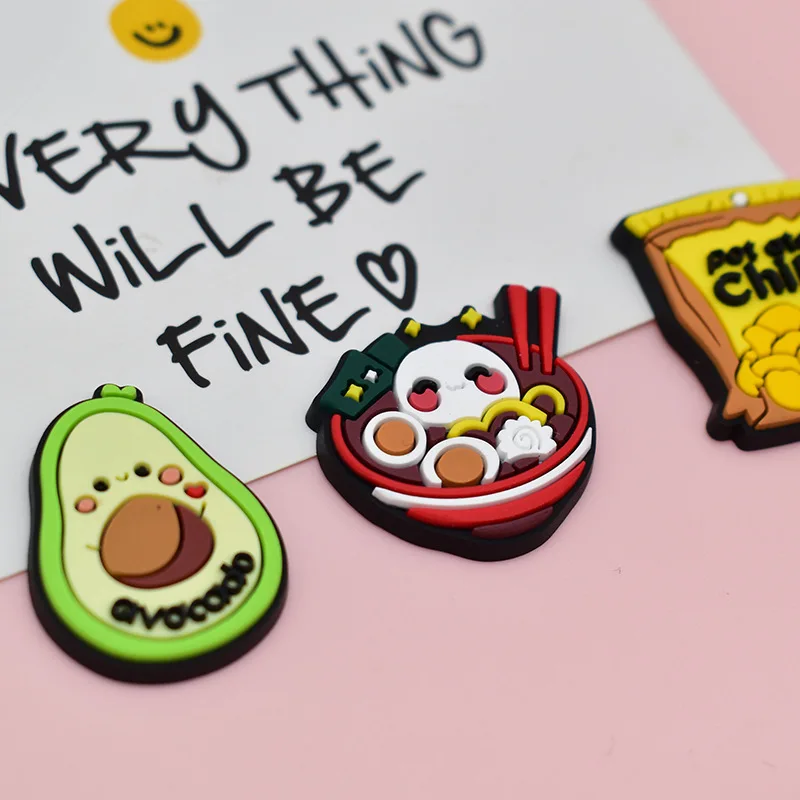 carton food fruit lot PVC shoe Charms Slippers Buckle combination Fit Wristbands accessories Decoration Bands gift unisex party