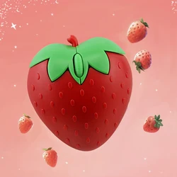 Pink Strawberry Small Optical Mouse Cute Creative Cartoon PC Computer Office Mice Girls Gift Mause for Office Laptop Desktop