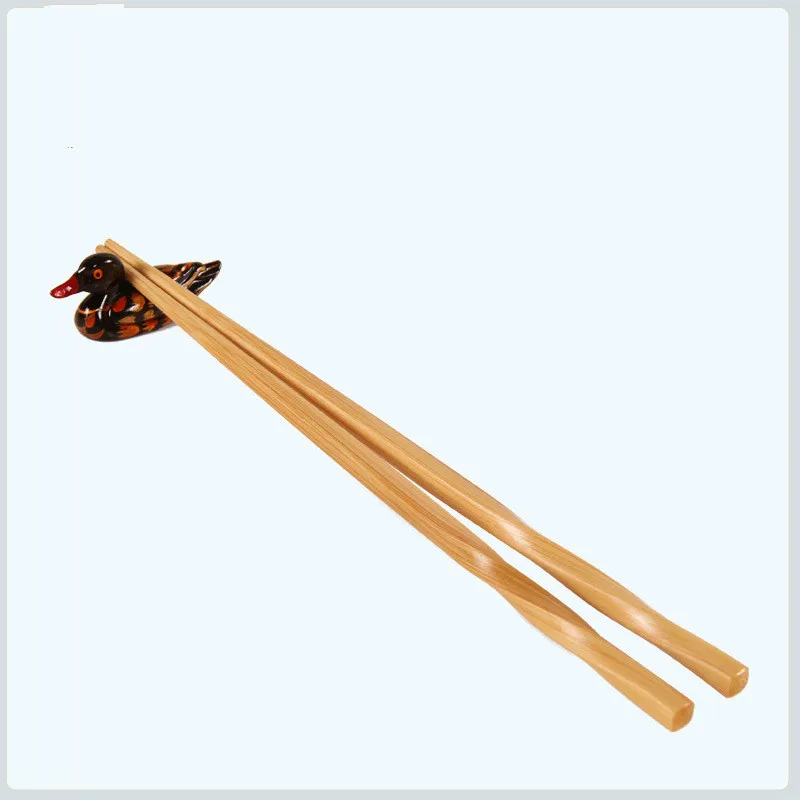 5 Pairs Handmade Natural Bamboo Wood Chopsticks Reusable Hashi Sushi Food Stick Gift Tableware Korean Chopsticks Spoon Set