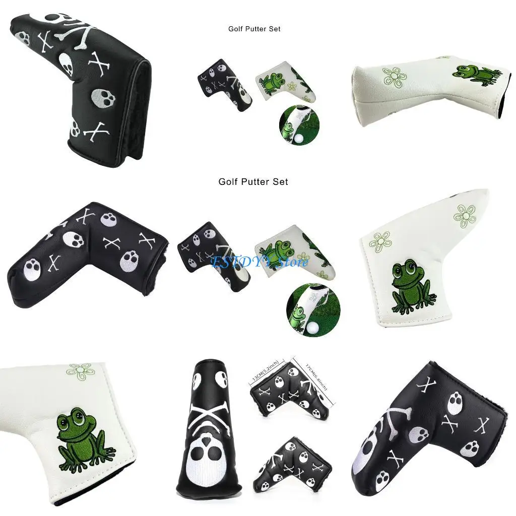 

G6DE Wedges Iron Club Protective Headcover PU Leather Golf Iron Club Head Cover