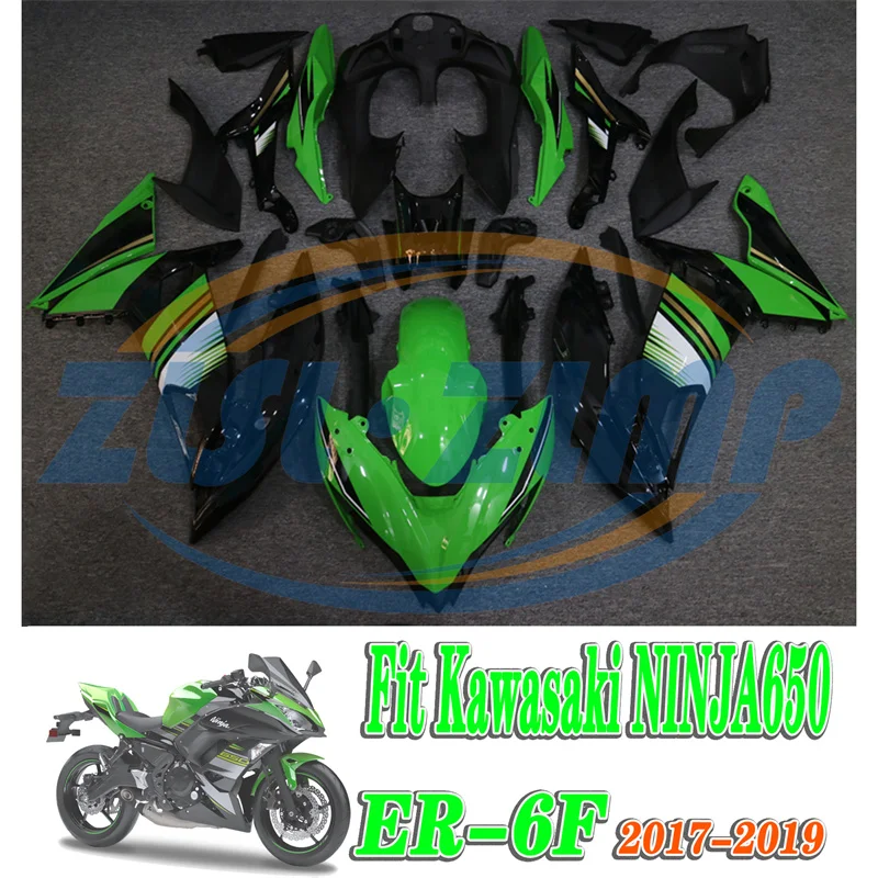 

Обтекатель ракушки мотоцикла комплект кузова спойлера для Kawasaki NINJA 650 ER-6F 2017 - 2018 - 2019 Обтекатели кузова ABS