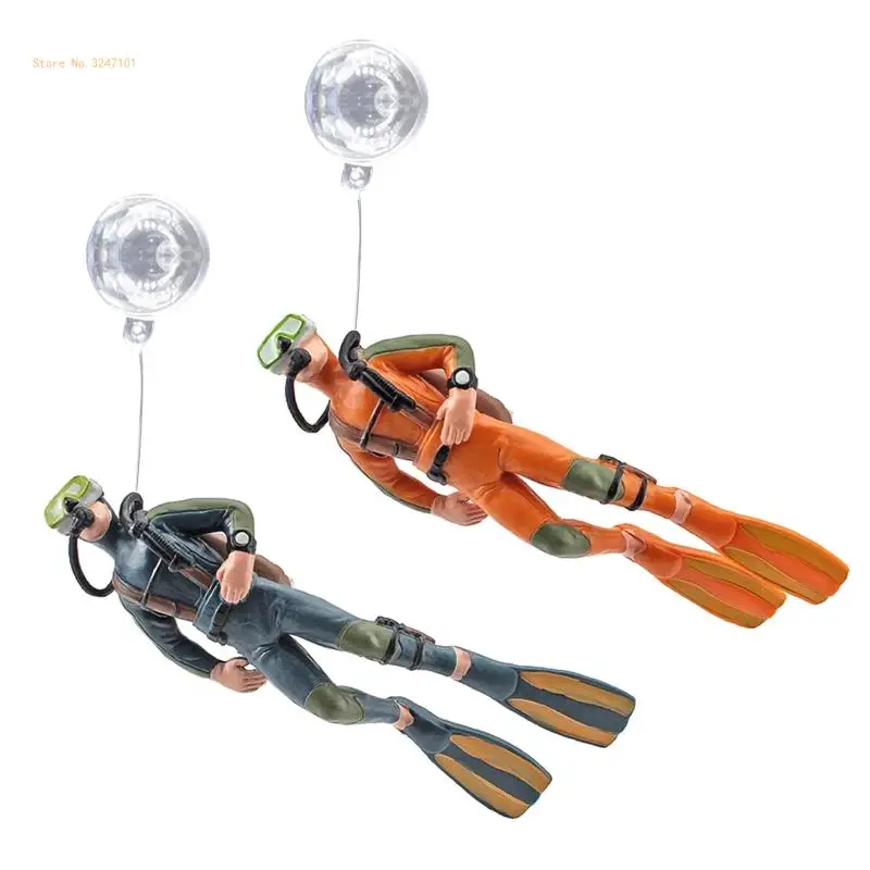 

Aquarium Diver Decoration Floating Resin Divers Hand Coloring Small Accessories Suitable for All Kinds of Fish Tanks Dropship