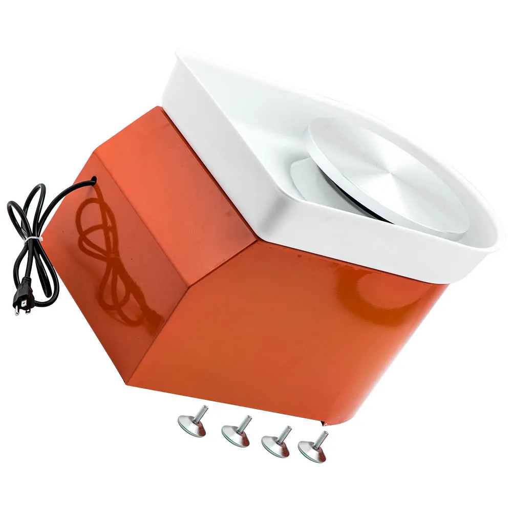 

Red Electric Pottery Wheel Machine 280W 25cm Plate Variable Speed for DIY