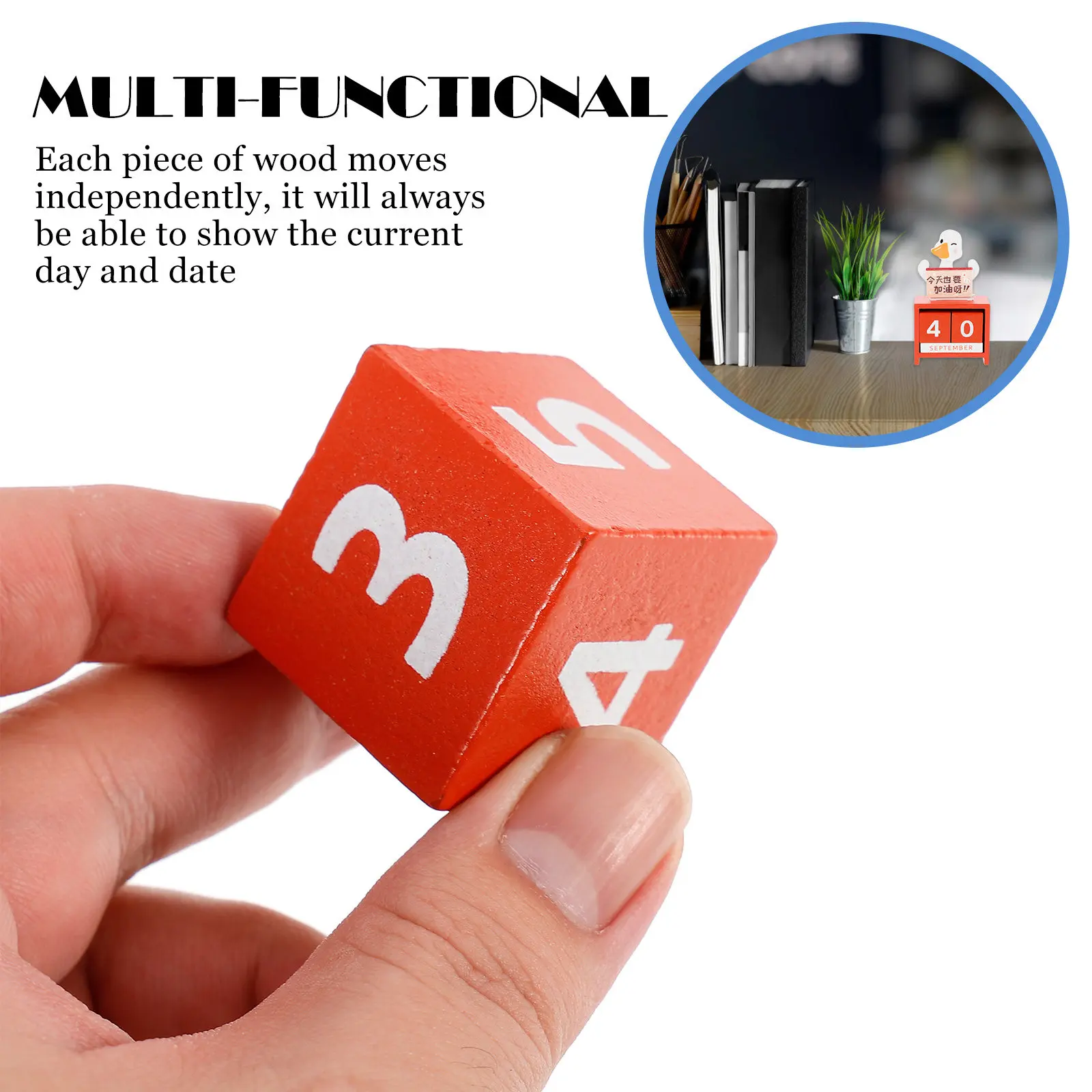 

Деревянный настольный календарь: современный, прозрачный, окрашенный, легкий, портативный, долговечный, для декора рабочего стола