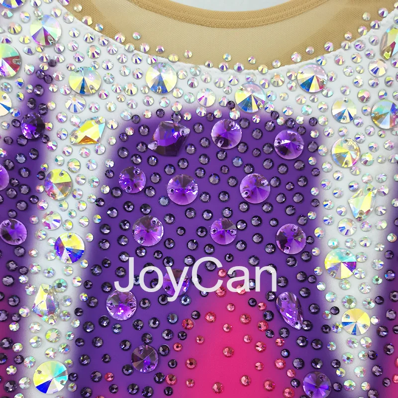 JoyCan Rhthmic гимнастические трико для девушек женщин розовый спандекс элегантная танцевальная одежда для соревнований