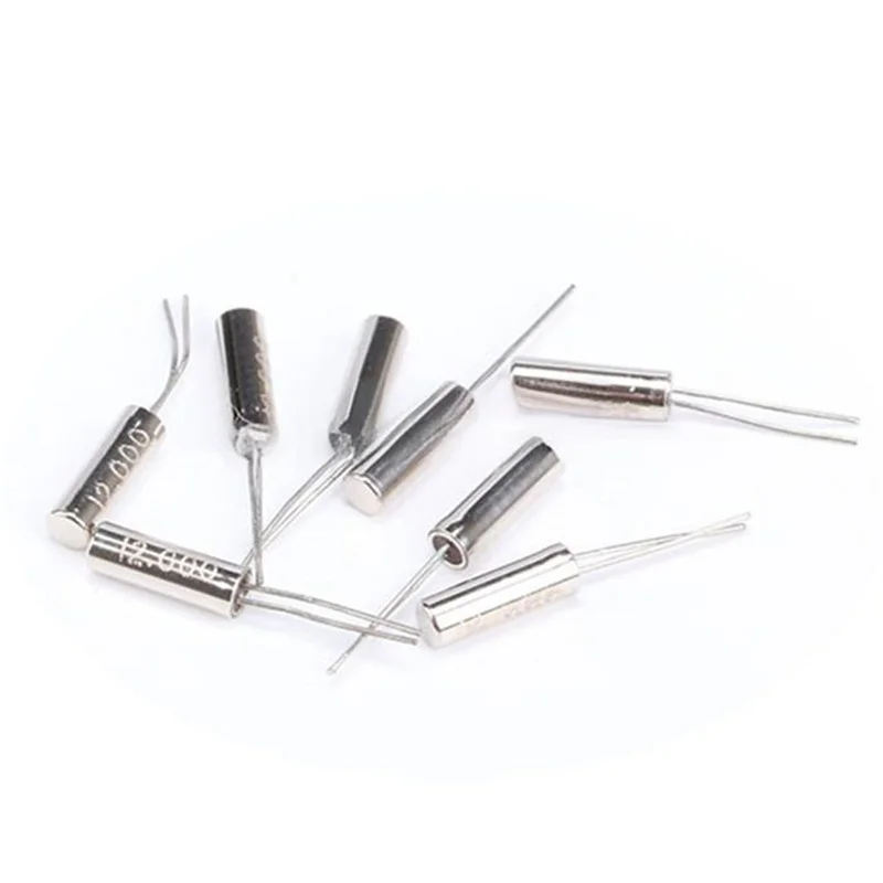 10 шт. 32,768 кГц 32,768k 32768 Кварцевый генератор 3x8 мм Цилиндр 3*8 мм 6 МГц 8 МГц 12 МГц 16 МГц 20 МГц 24 МГц 25 МГц 26 МГц 27 МГц 32,768 К