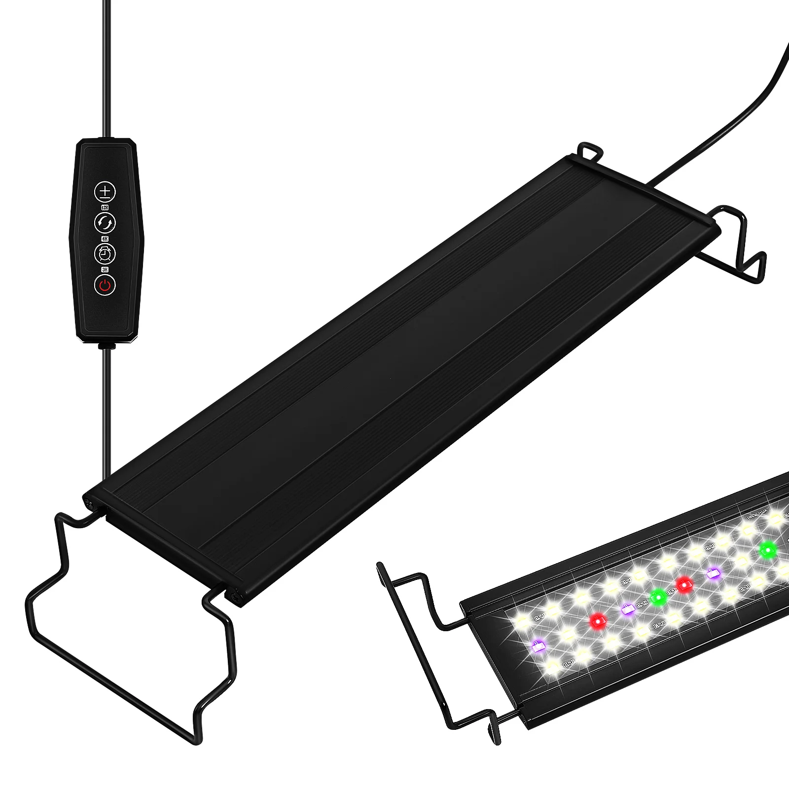 

Fish Tank Lights Aquarium Accessory for Lighting Timer Lamp Aluminum Alloy Plants Grow Illumination