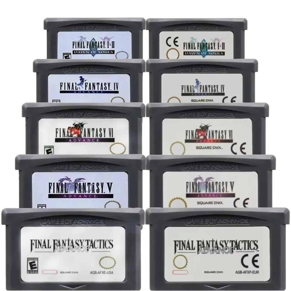 2026 New 10 Styles GBA Game Final Fantasy Series Dawn of Souls/Tactics Advance Dawn of Souls VI Tactics Advance for NDS