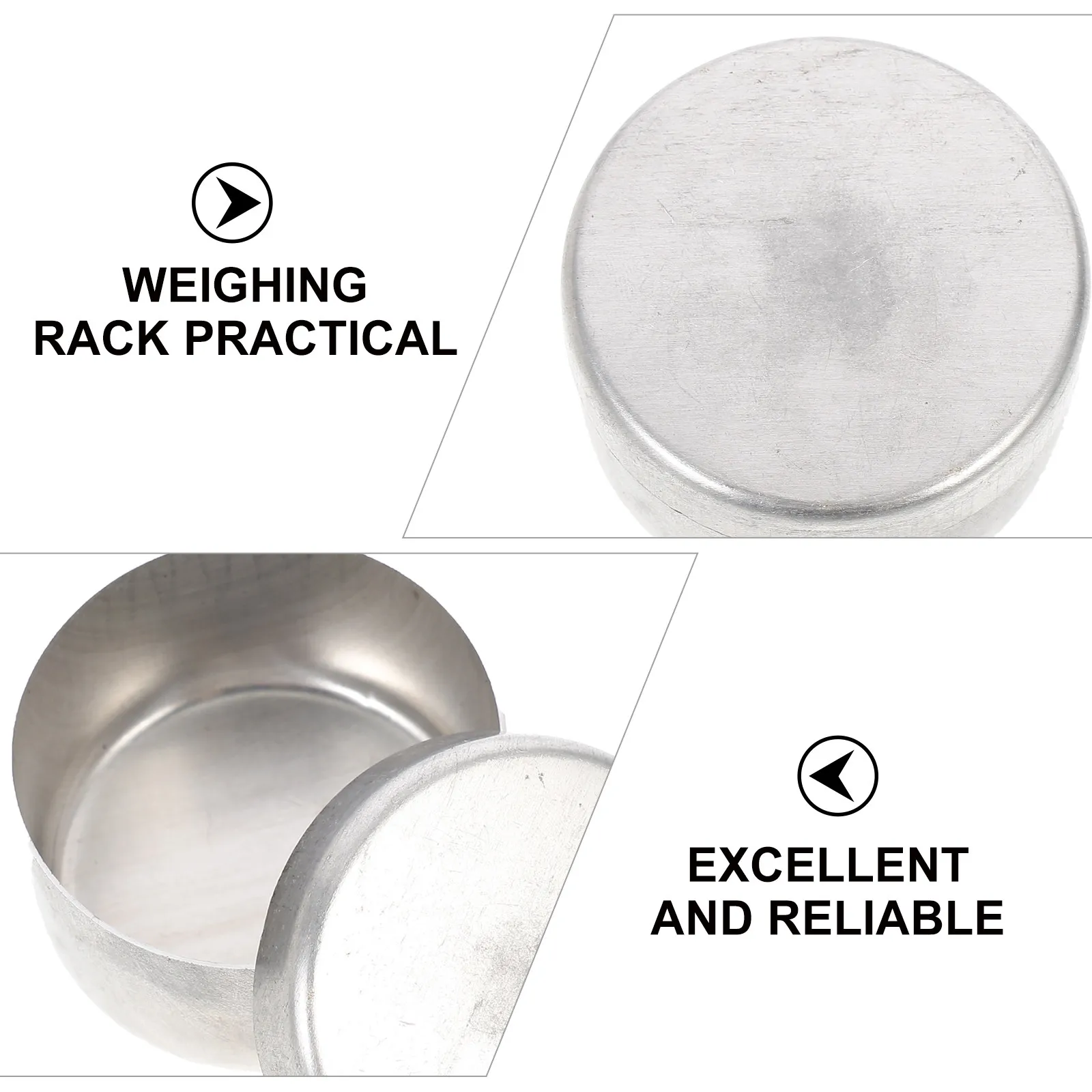 

3pcs Aluminum Can Sampling Weighing Jar Laboratory Weighing Holder Smooth Durable Soil Collection Container Teaching Lab