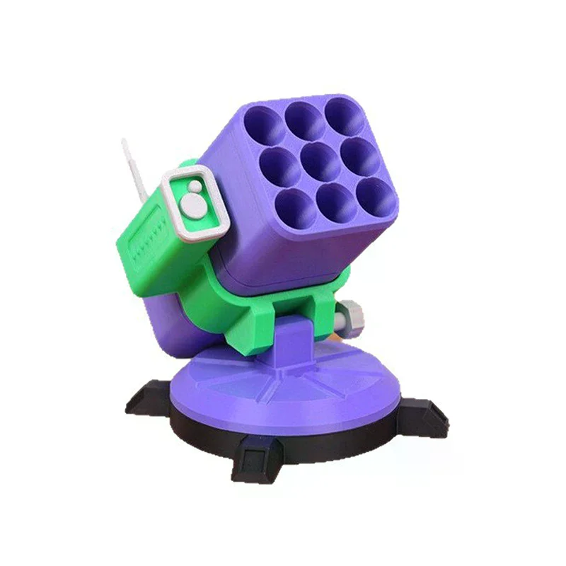 3D Printed Rocket Cannon Turret Pen Holder Creative Desktop Organizer Desktop Decoration