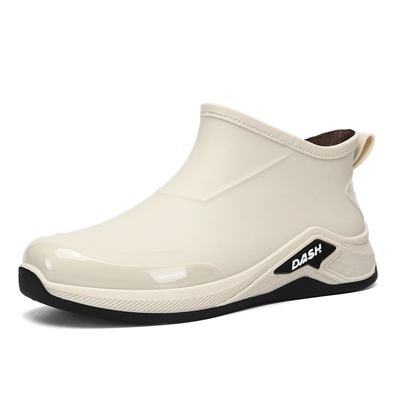 

Мужские резиновые сапоги, водонепроницаемые повседневные весенне-осенние кухонные рабочие ботинки, уличные резиновые сапоги, модные мужские ботинки