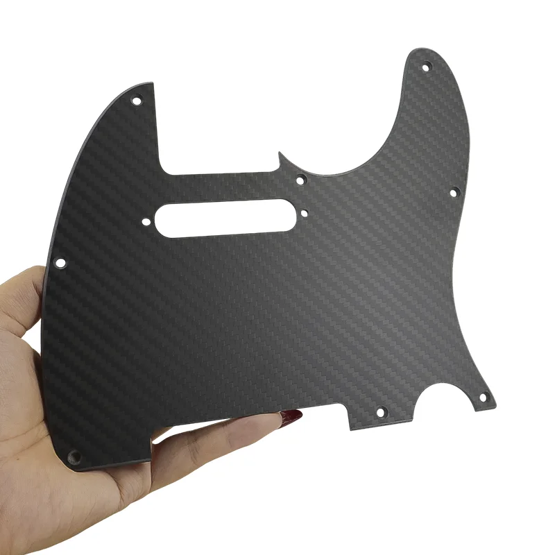 Carbon Fiber Guitar Pickguard Control Plate Neck Plate Set Replacement Parts for TL Electric Guitar Parts & Accessories