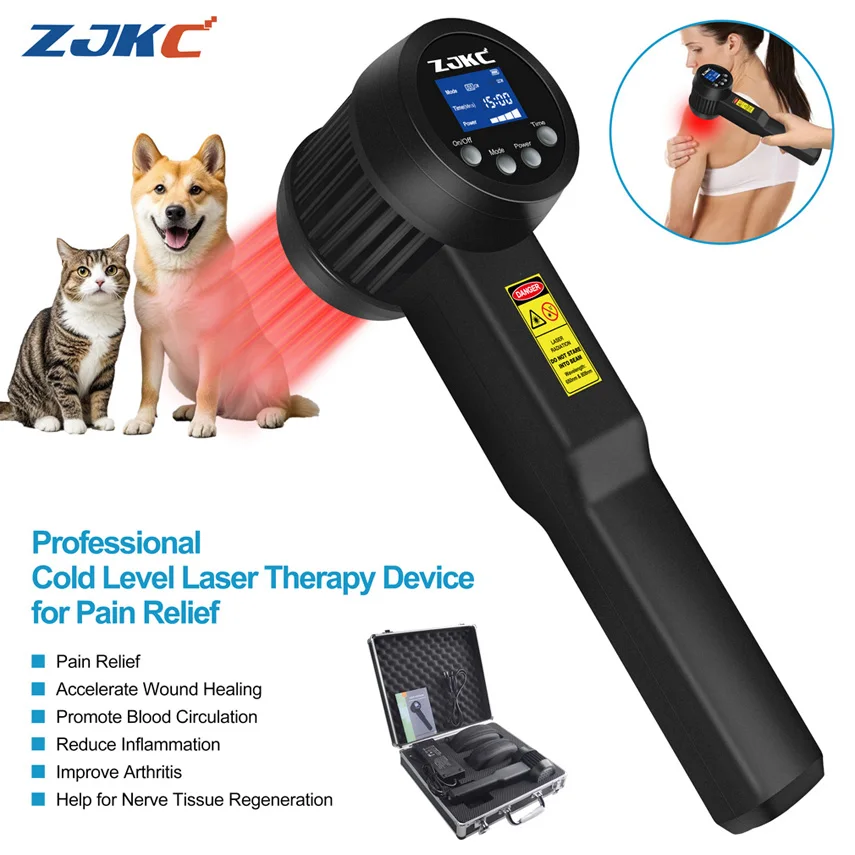 3W 650nmx15+808nmx10 Home Cold Laser Therapy Pain Relief for Shoulder Pain Back Neck Joint Red Infrared Light Treatment