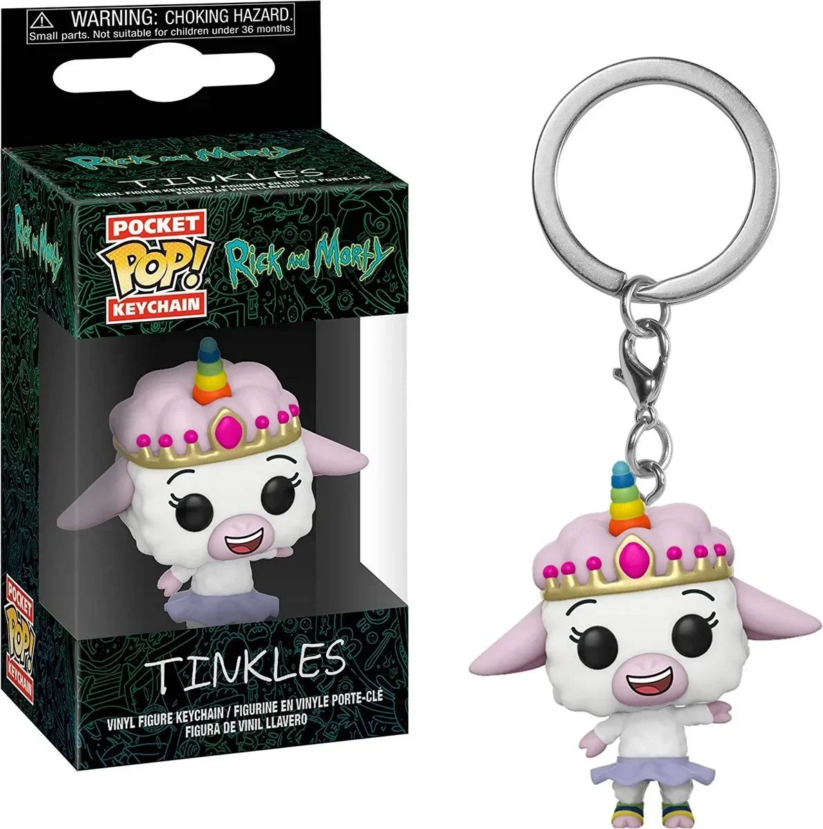 Funko Pop New Rick Et Morty Noob Noob TINKLES MR. POOPY Keychains Vinyl Figure Krombopulos Pickle Rick Pocket Pop Keychain Toy