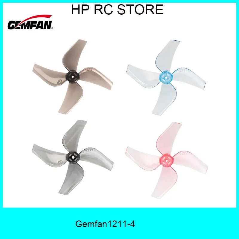 4 Pairs Gemfan1211-4 Crossing Machine Blade 0.8mm/1mm Hole 31mm Propeller For RC Freestyle Cinehoop FPV Racing Freestyle