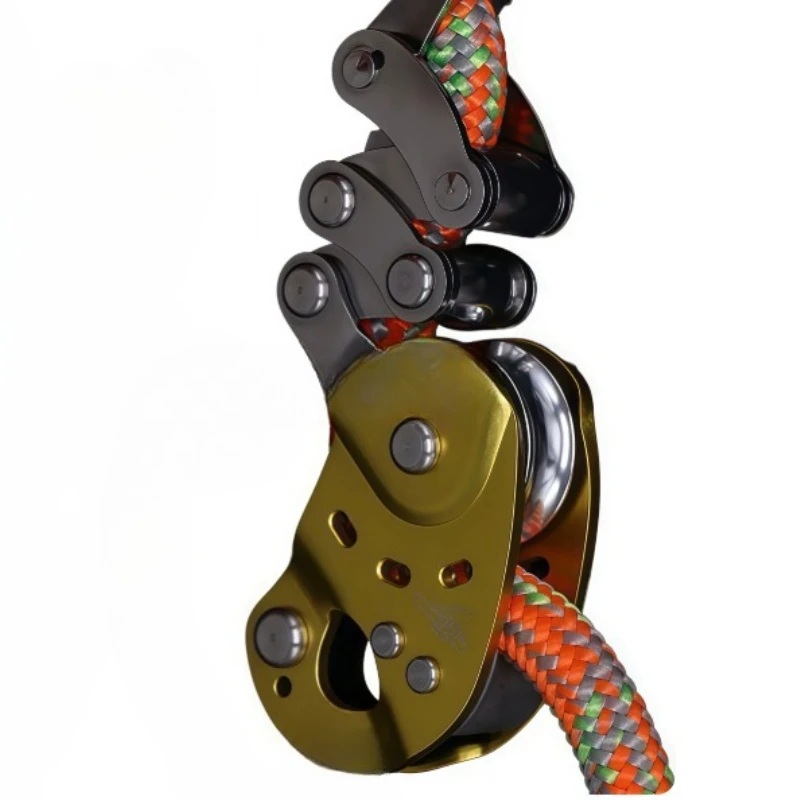 Grab the knot up, rope grabber, tree climber, grab the knot down, altitude