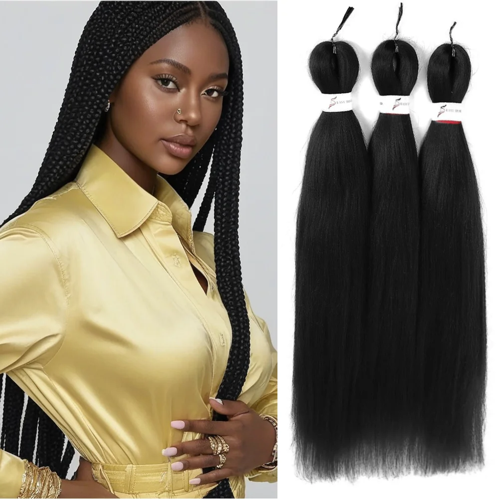 Extensões de tranças Glitter Jumbo para mulheres, cabelo trançado colorido arco-íris, cabelo sintético ombre, penteado DIY, preto, atacado, 24"