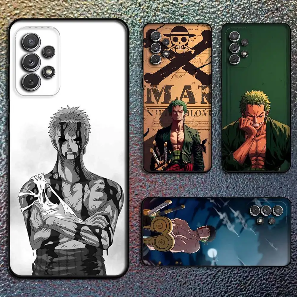 

Anime Ones P-Pieces Zoro Phone Case For Samsung S25,S24,S21,S22,S23,S30,Ultra,S20,Plus,Fe,Lite,Note,10,9,5G Black Cover