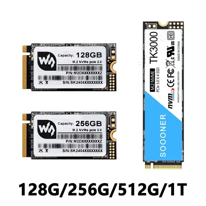 

Raspberry Pi5 SSD 2280/2242 128/256/512GB 1TB PCIe to M.2 NVMe Solid State Drive Supports laptops, desktops, computers
