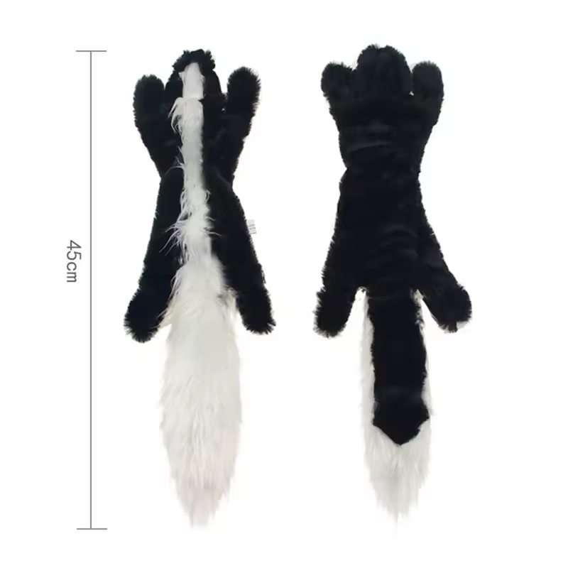 Funny Simulated Animal No Stuffing Dog Toy with Squeakers Durable Stuffingless Plush Squeaky Dog Chew Toy Crinkle Pet Squeak Toy - Image 17
