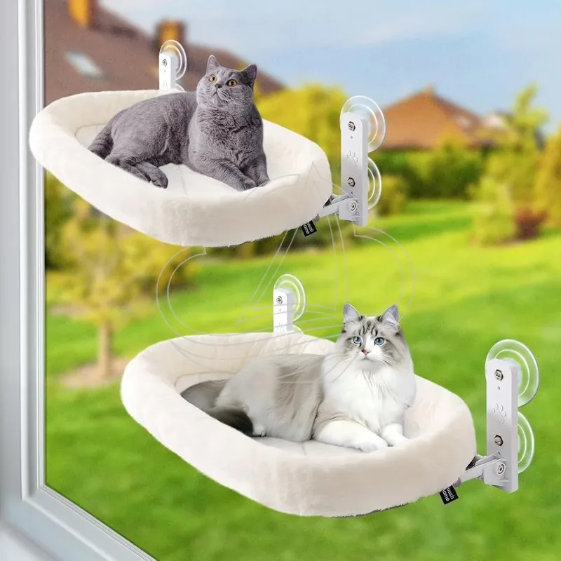 Window Mount Cat Hammock Suction Cup Glass Hanging Sunny Seat Foldable Pet Nest