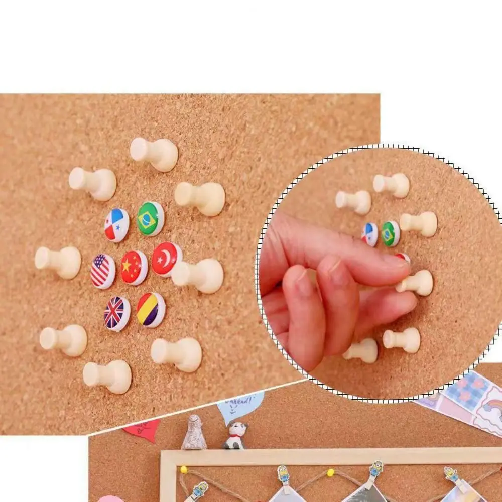 Multipurpose Double-sided Cork Notice Board Thickened DIY Photo Display Board Wall Hanging Memo Board Office