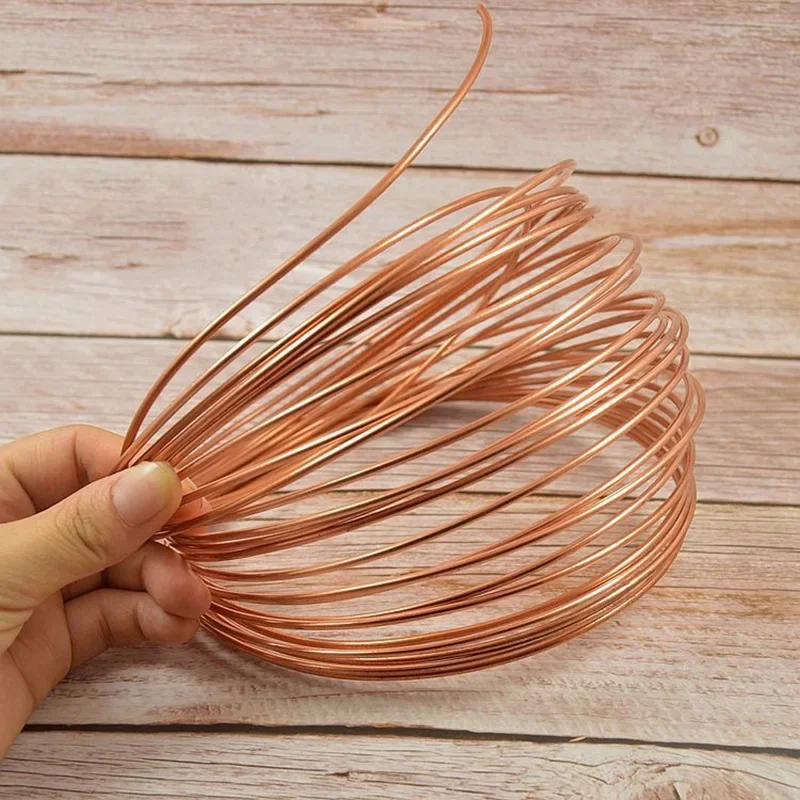 1/2/5/10 Meter Soft Copper Tube Coil OD 2/3/4/5/6/8/9/10/12mm 99.9%Pure Coppers Wire Pipe Air Conditioner Cooling DIY Crafts