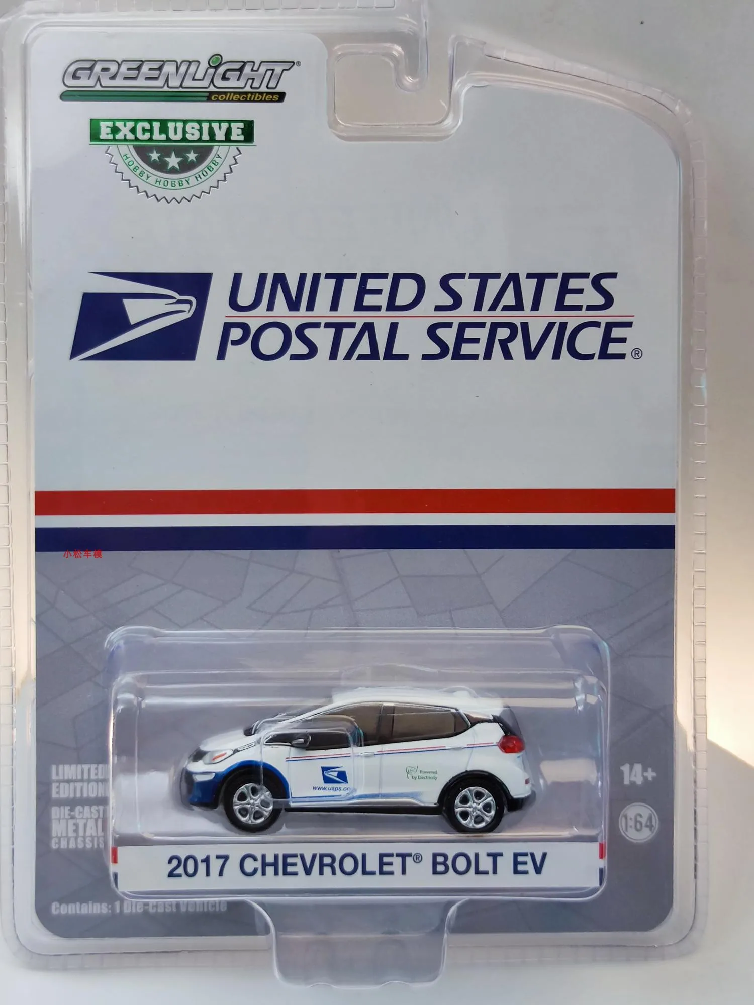 

Модель автомобиля из сплава 1:64 2017 Chevrolet Bolt EV, коллекционная игрушка, подарок, сувенир, демонстрационное украшение W279