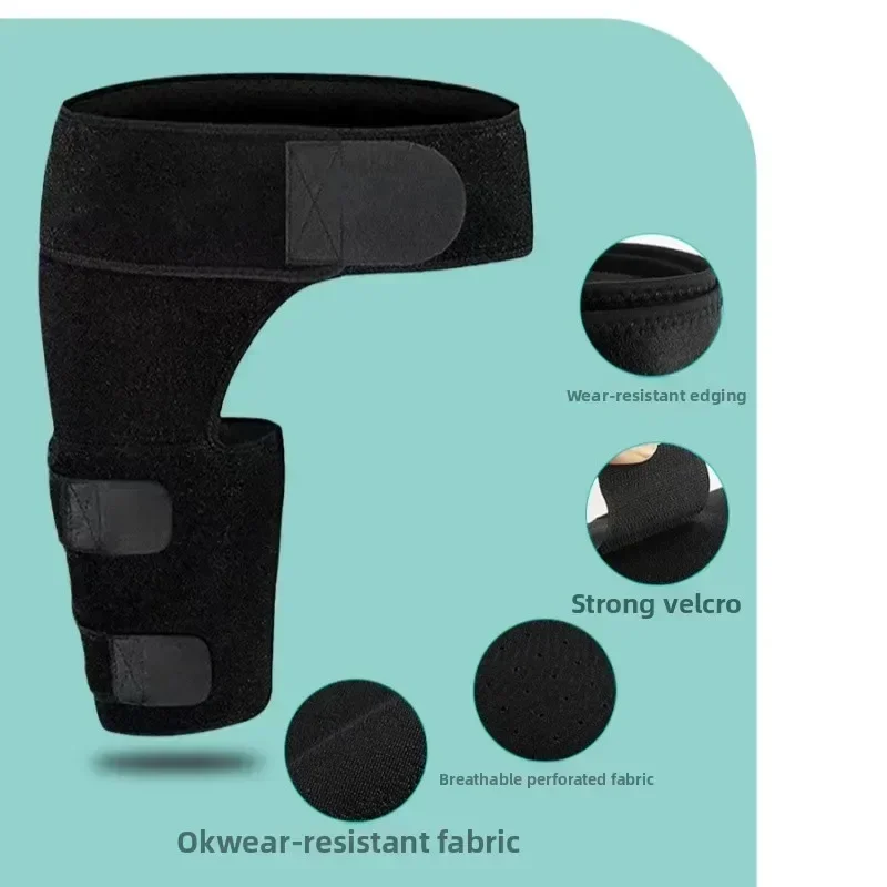 Elastic Groin Compression Brace  Thigh Support Strap for Men Women  Protective Belt To Avoid Muscle Pull During Sports