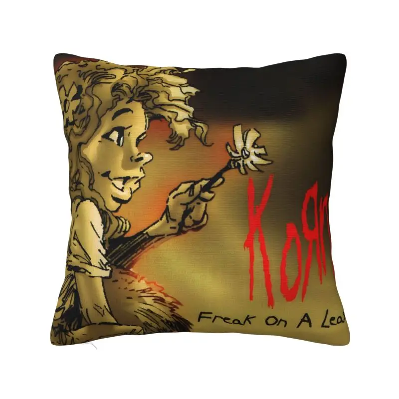 Custom Korns Heavy Metal Music Hard Rock Roll Modern Pillow Cover Band Chair Cushion