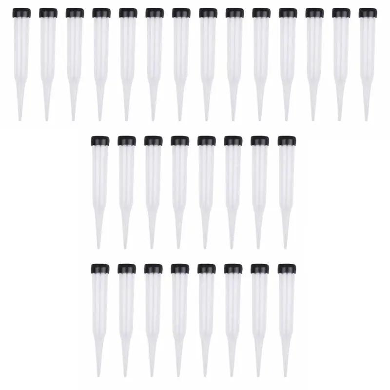 

A67P-Pack Of 100 Flower Tubes Plastic Flower Tubes Transparent Water Tube For Flowers, Reusable Flowers, Water Tubes
