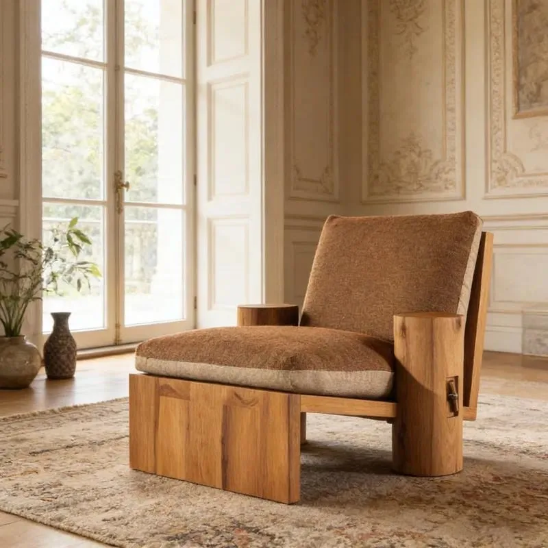 Modern brown velvet tubular sofa with metal frame and side table for stylish home interiors