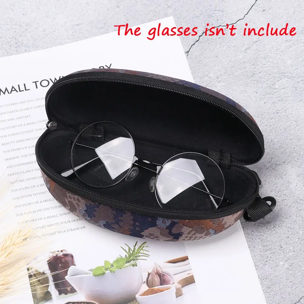 Durable Vintage Eyewear Box EVA Portable Zipper Eyeglasses Case Sunglasses Holder Eyeglasses Box Reading Glasses Holder