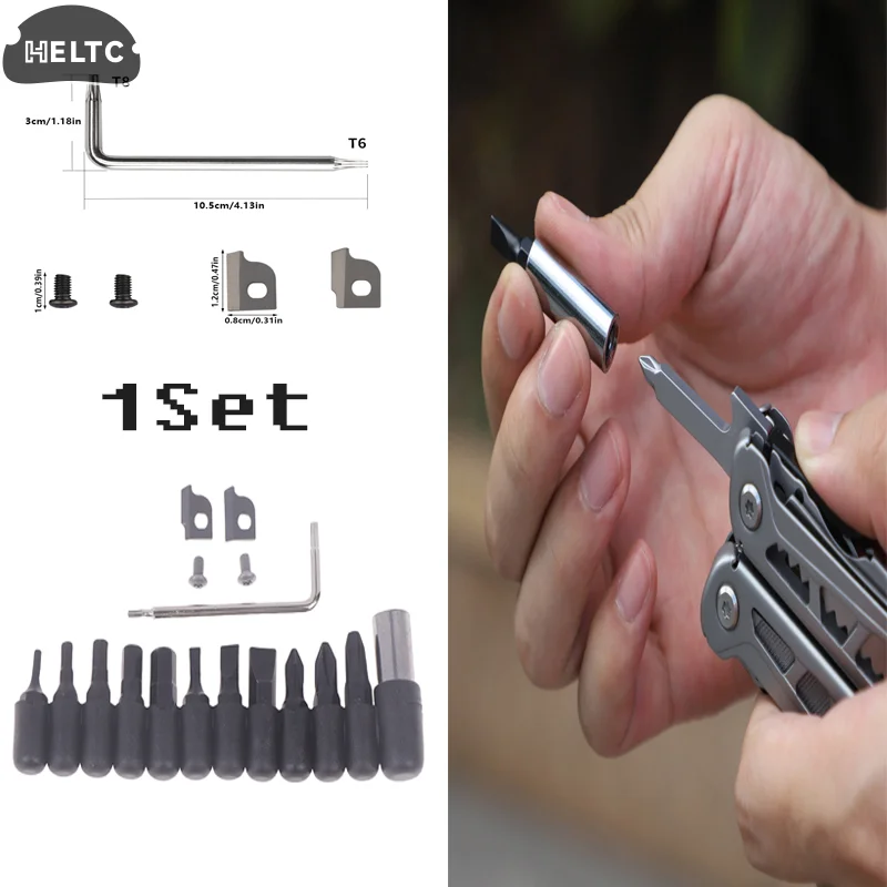 DL30 Exchangable Parts Screwdriver Bit Multitools Plier Parts Hand Tools Sets Multi-Tool Pliers Accessories