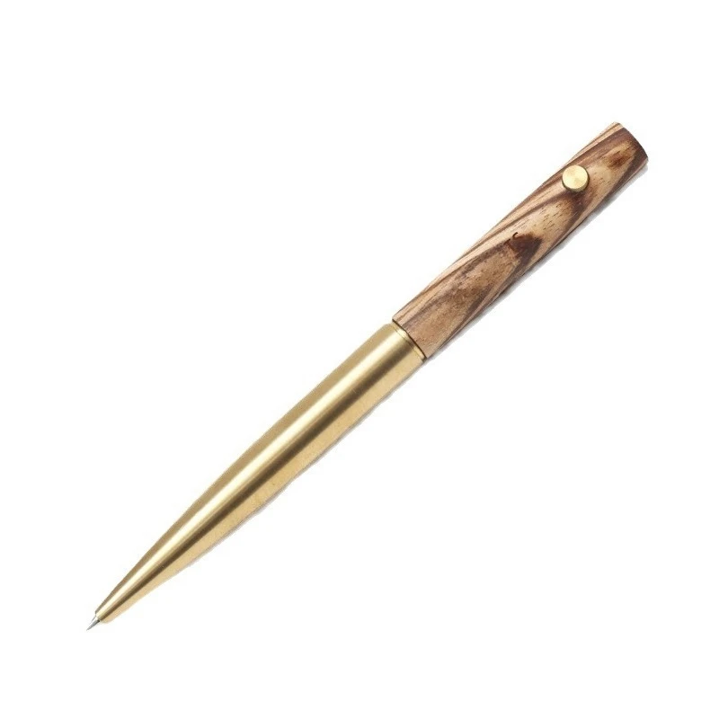 

Pen of Time 02 Solid Wood Brass Signature Pen Women's Orb Pen Men's, Business Office High Value