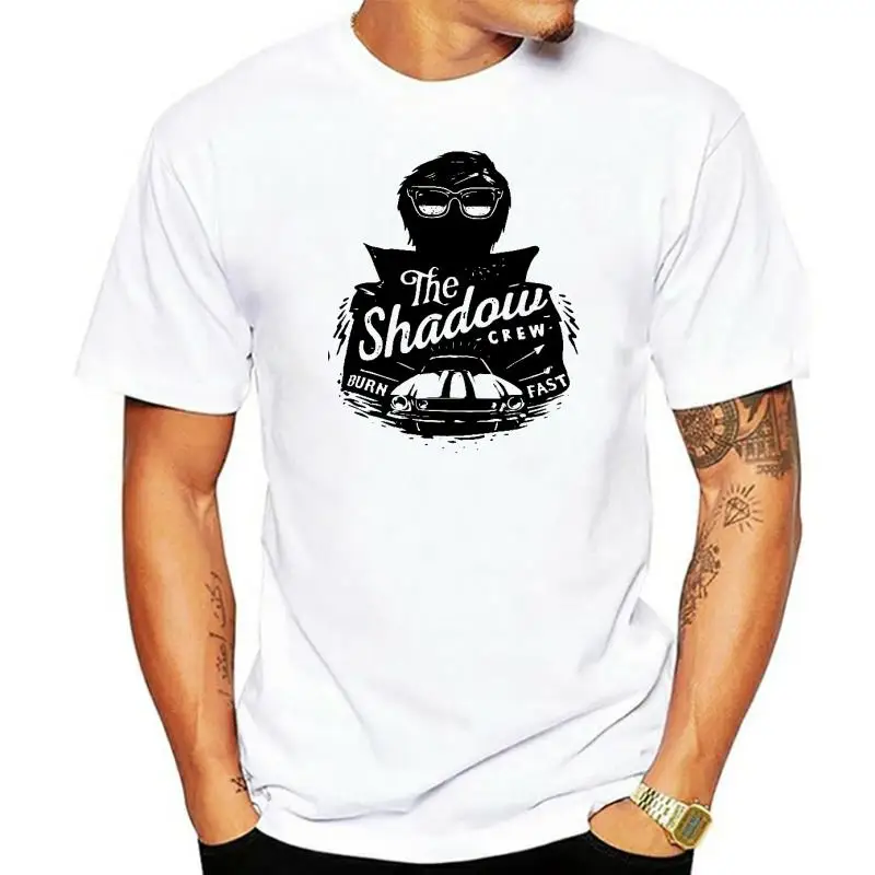 The Shadow Crew T-shirt Vintage Engine Car Burn Fast Cool T-shirt Graphic Tee Gift For Him Organic Cotton men t shirt