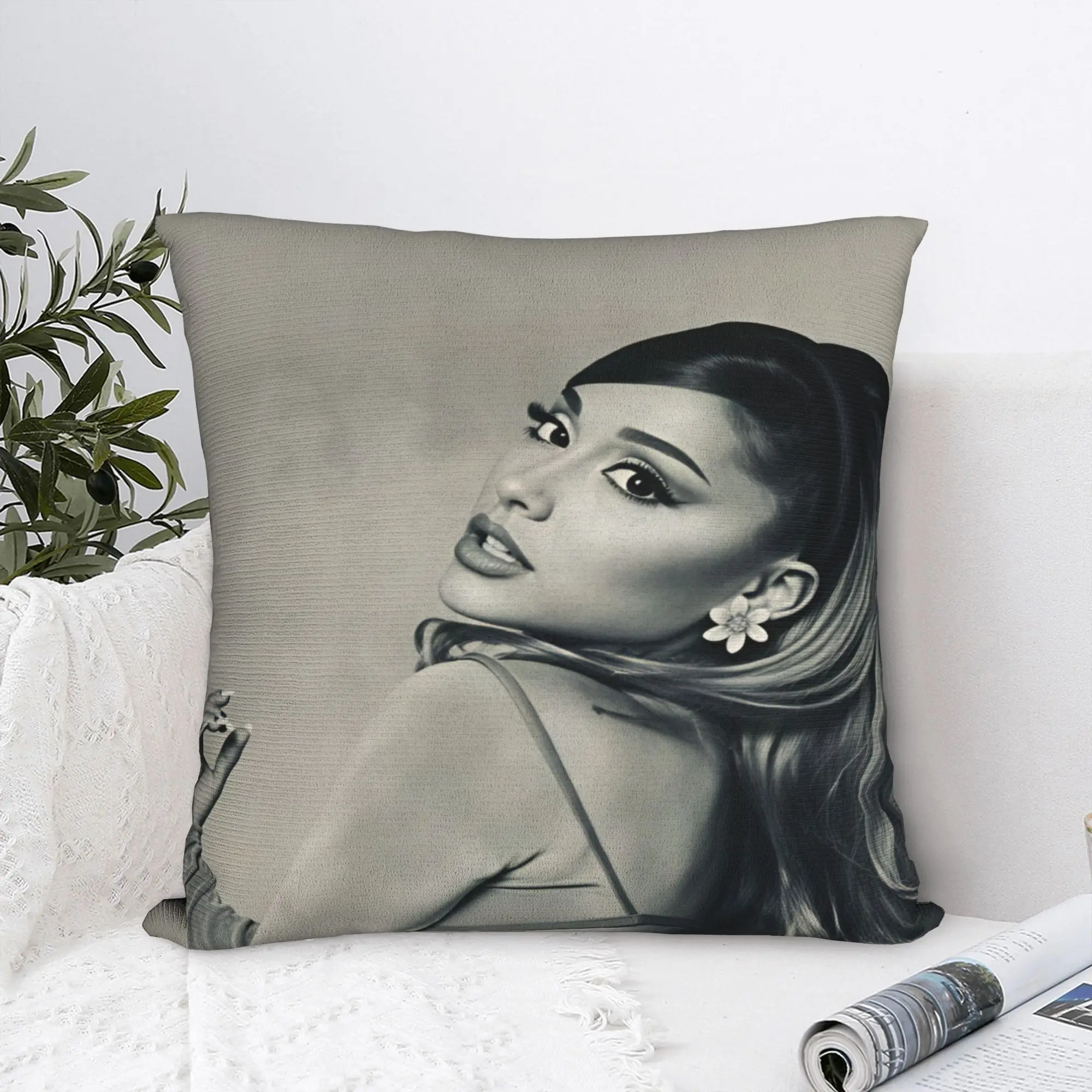 Pillow Case Arianas Grande  Comfy  Pillow Cover For Sofa Home Decoration Novelty Pillowcases