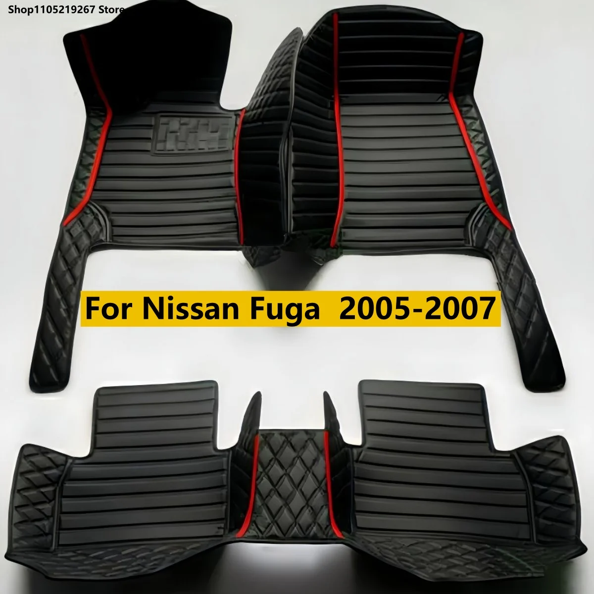 

Auto Leather Carpet Pad For Nissan Fuga 2005 2006 2007 Interior Details Accessories Artificial Leather